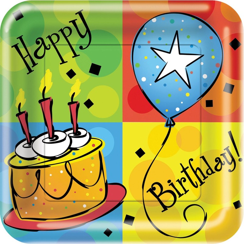 Cake Celebration Banquet Plates (8ct)