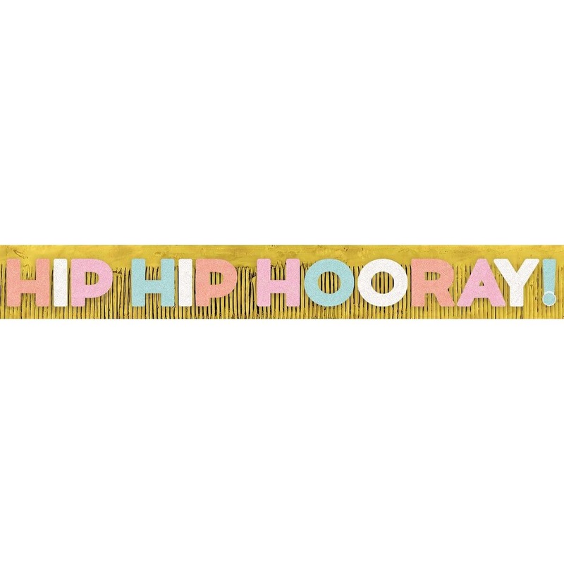 Confetti Fun Hip Hip Horray Letter Banner