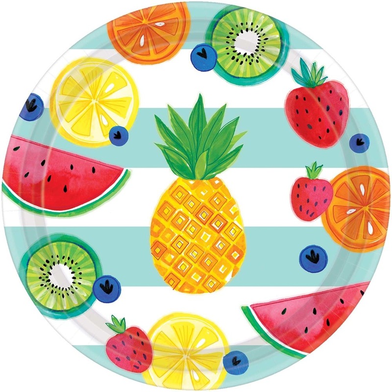 Hello Summer Paper Banquet Plates (8 ct)