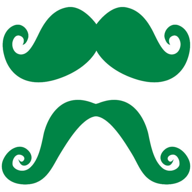 Moustaches, Green