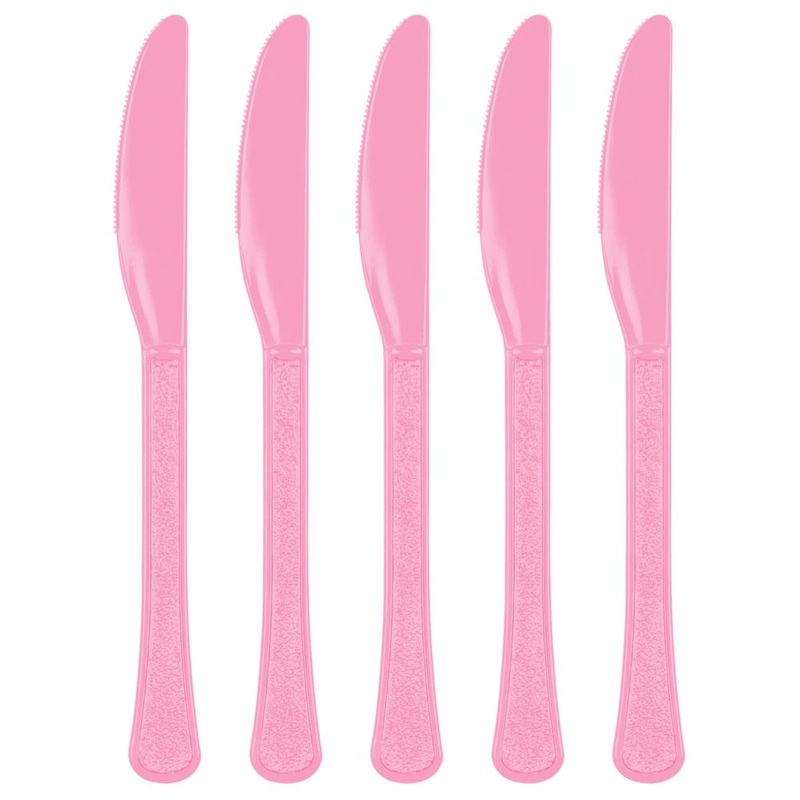 New Pink Heavy Weight Premium Knife 20 ct