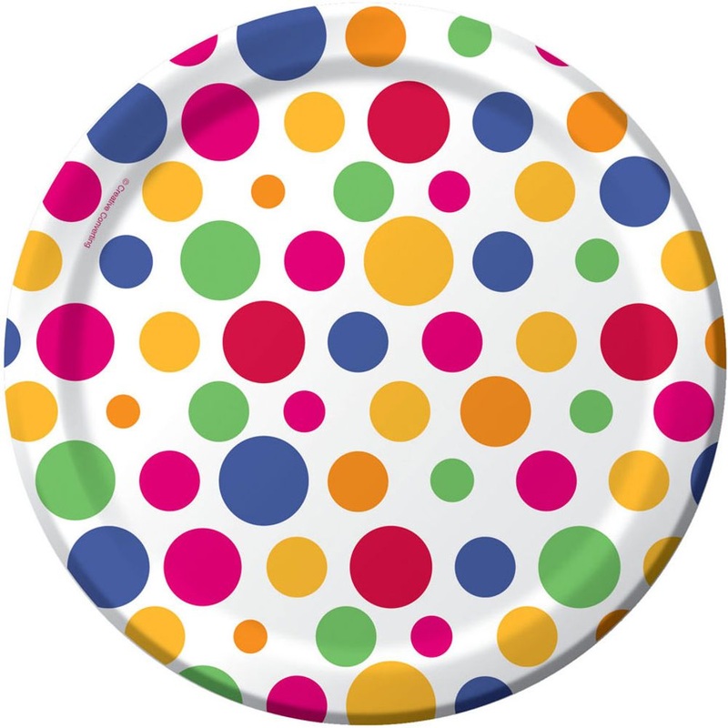 Party Dots Dessert Plates (8ct)