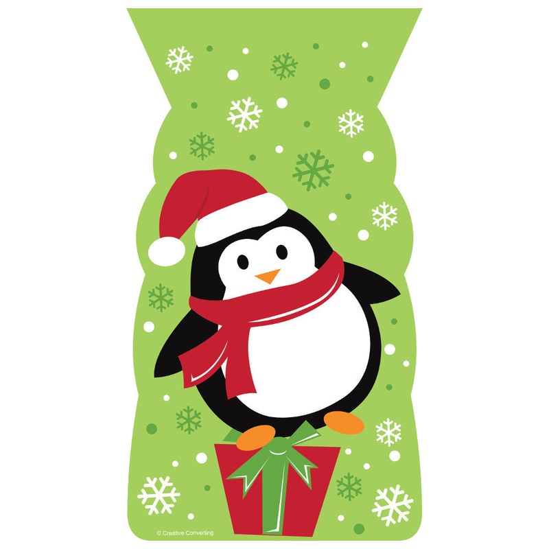 Penguin Cello Shaped Bags (20ct)