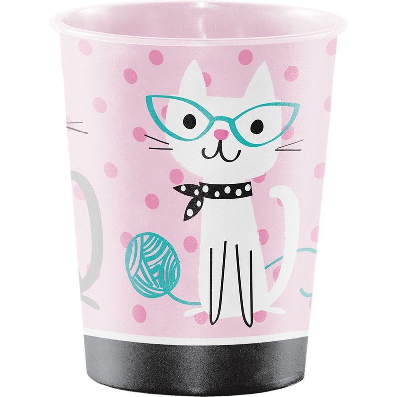 Purr-fect Party 16oz Plastic Favor Cup