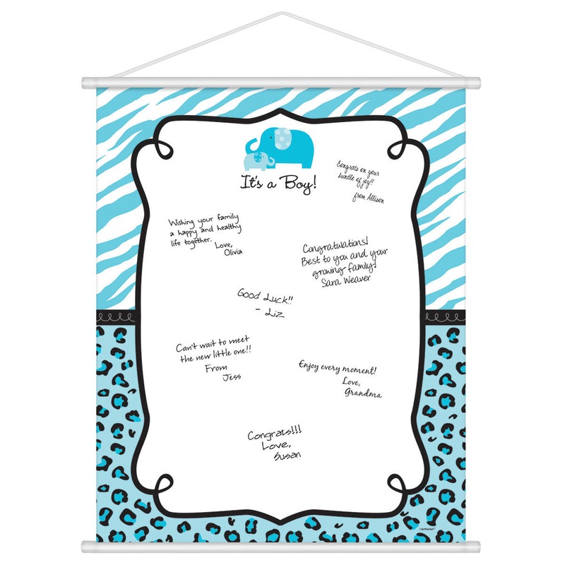 Sweet Safari Boy Sign-In Sheet