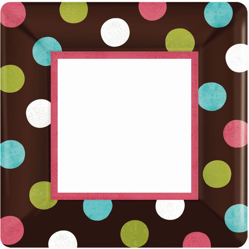 Warm Polka Dot Dessert Plates (18ct)