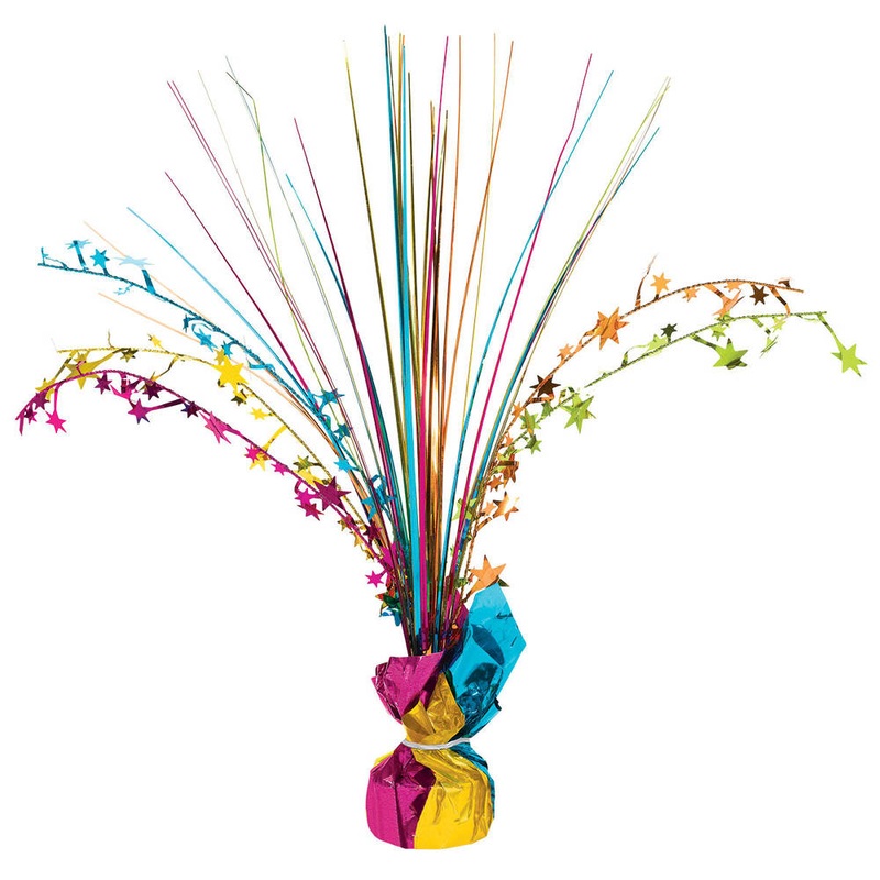 12" Multicolor Spray Centerpiece