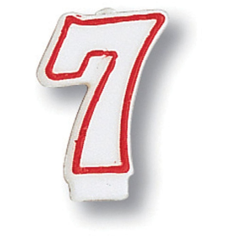 "7" Numeral Candle