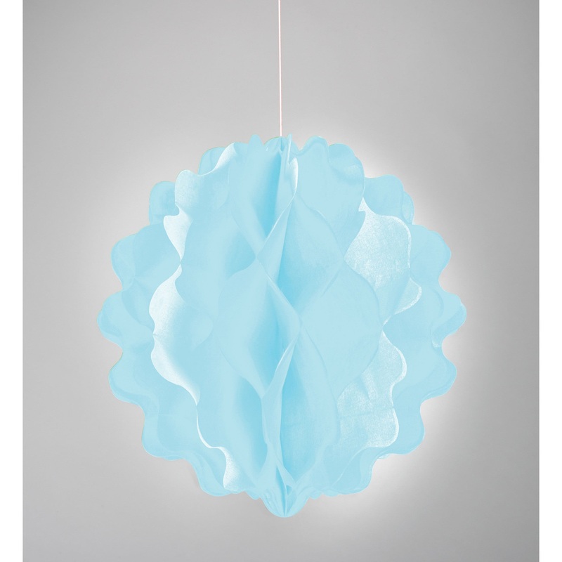 8'' Pastel Blue Honeycomb Tissue Ball