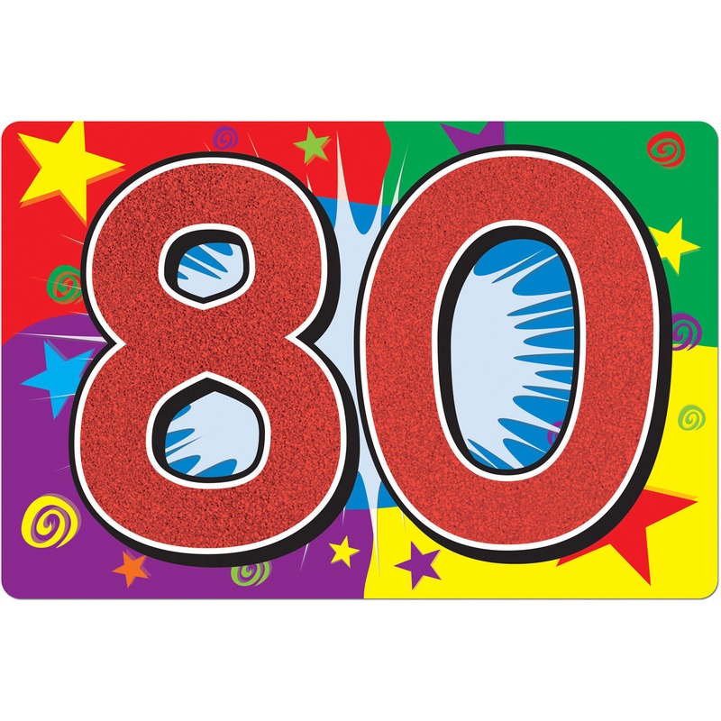 80 Sign Cutout