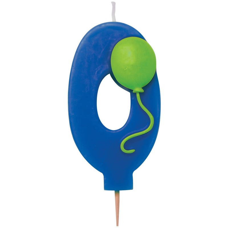 Balloon "3" Numeral Candle
