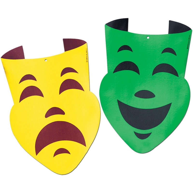 Foil Comedy & Tragedy Faces