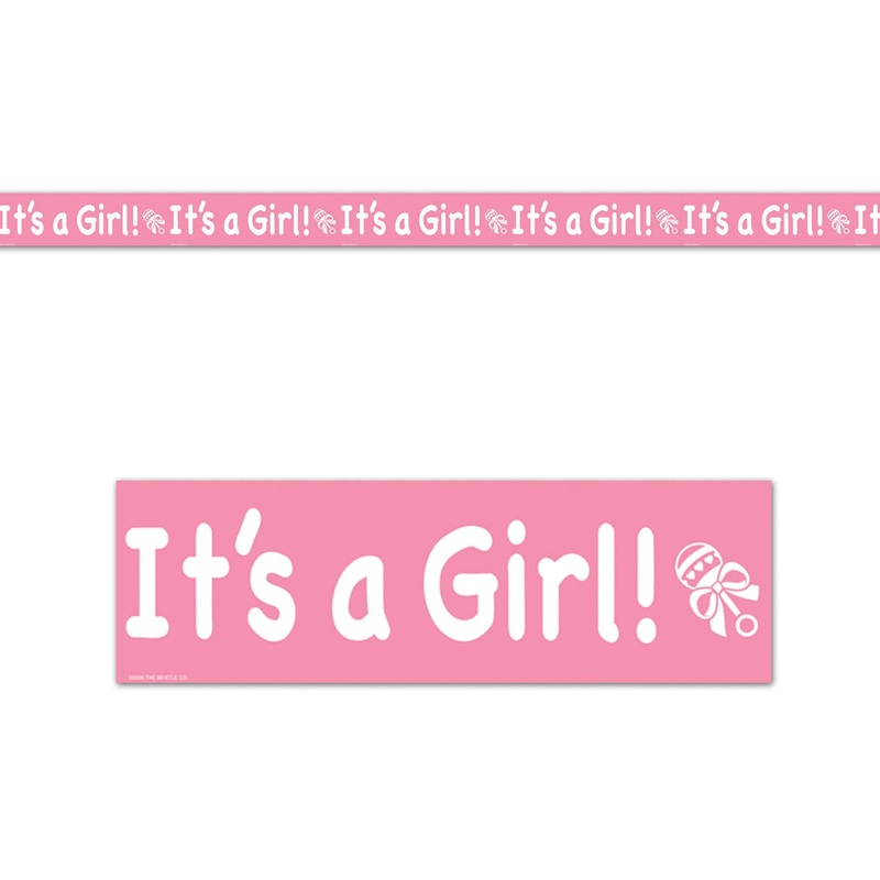 Its A Girl Party Tape (1 ct)