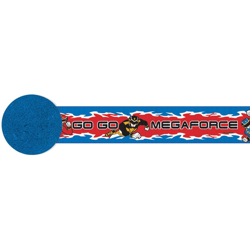 Power Rangers Megaforce 30' Crepe Streamer