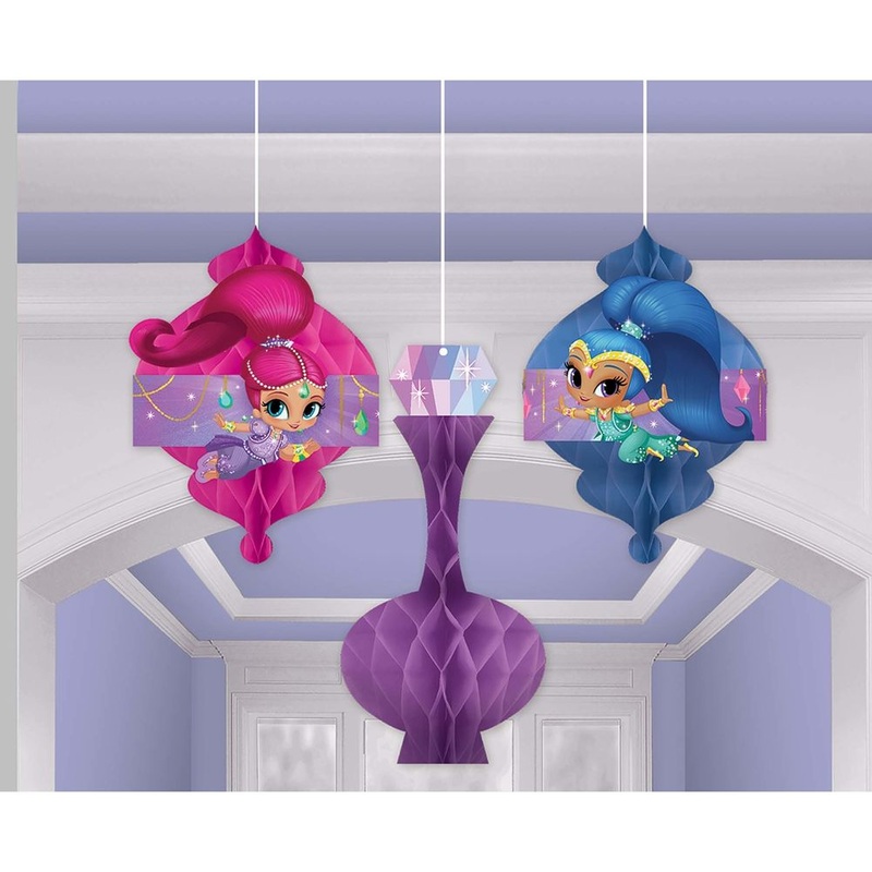 Shimmer and Shine Hanging Decorations (3 ct)
