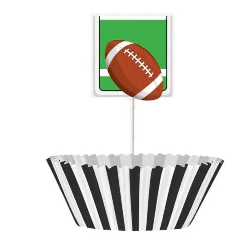 24pc Cupcake Kit Football Party