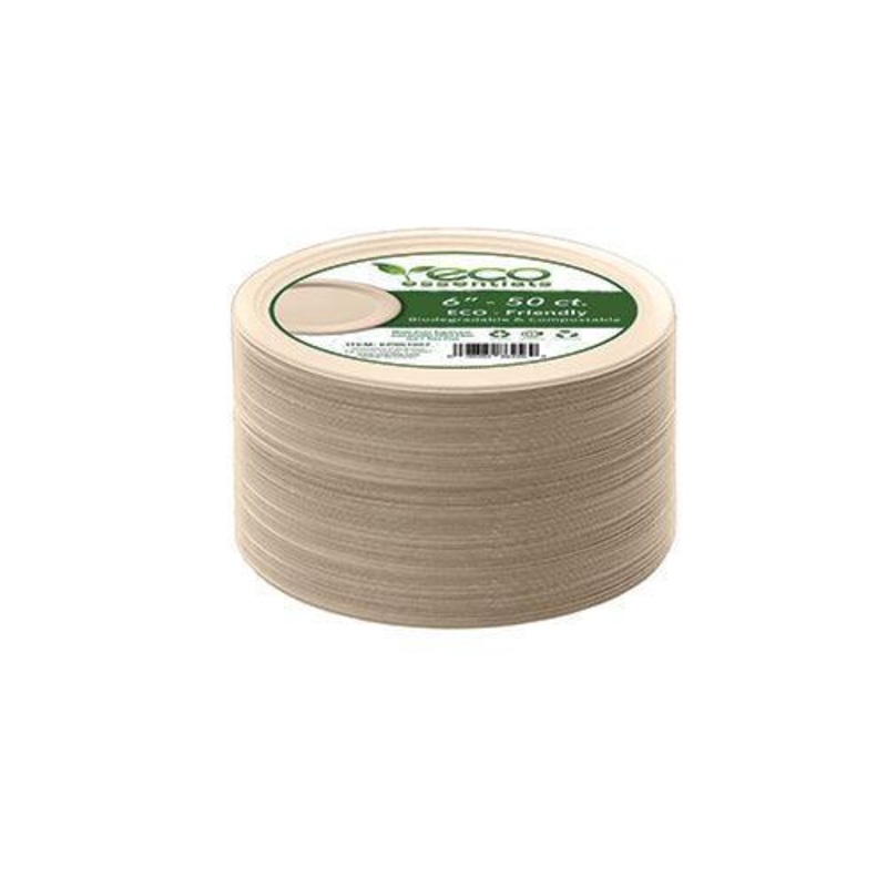 6" -50 CT ECO FRIENDLY PLATES