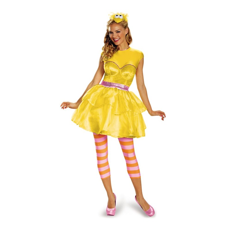 Big Bird Sweetheart Dress Costume Womens L (12-14)