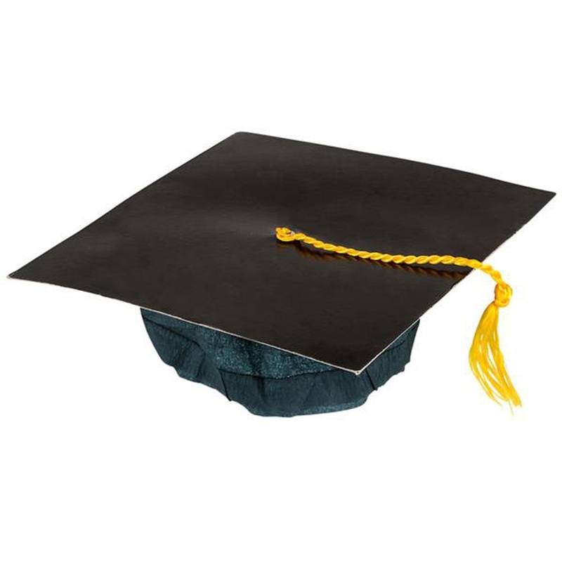 Cardboard Graduation Cap Black (12ct)