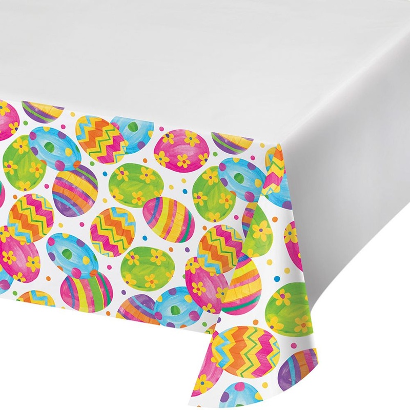 Easter Egg Toss Plastic Rectangle Tablecover