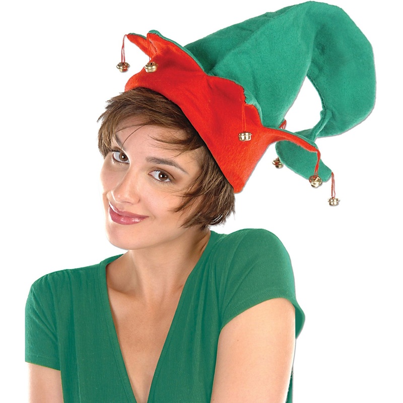 Felt Elf Hat w/Bells