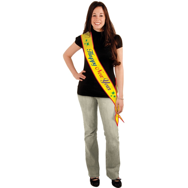 Happy New Year Satin Sash