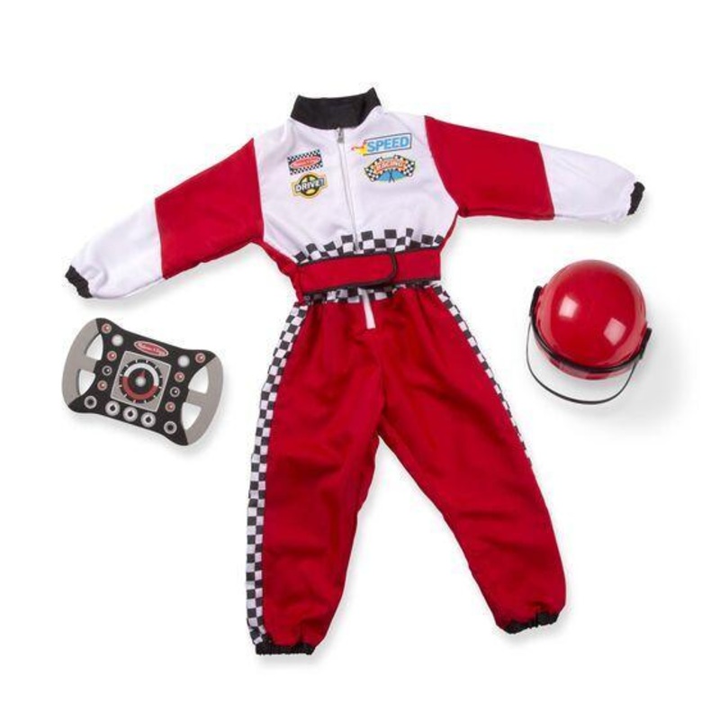 Race Car Driver Role Play Costume Set 3-6 Yrs