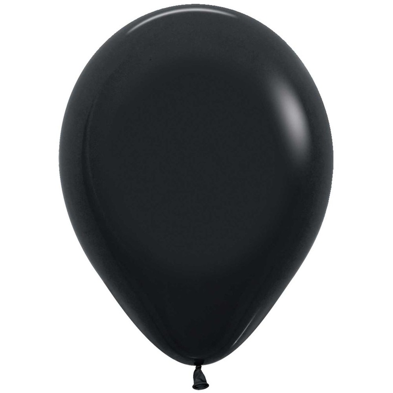 Sempertex 18" Deluxe Black Latex Balloons (25ct)