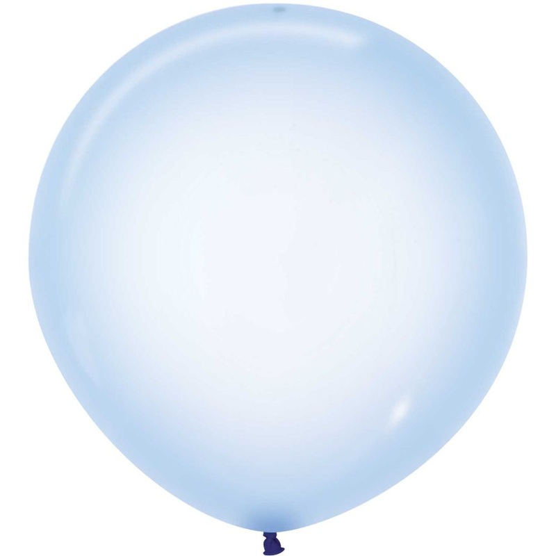 Sempertex 24" Crystal Pastel Blue Latex Balloons (10ct)