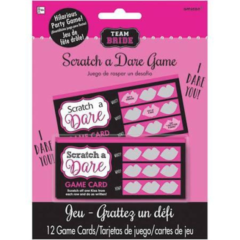 Team Bride Scratch A Dare Game