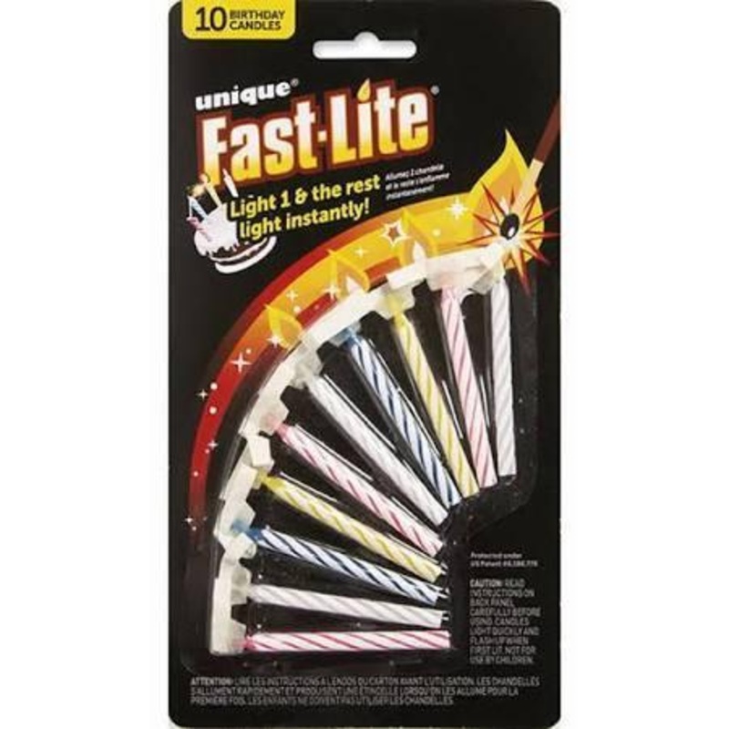 Unique Fast-Lite Birthday Candle