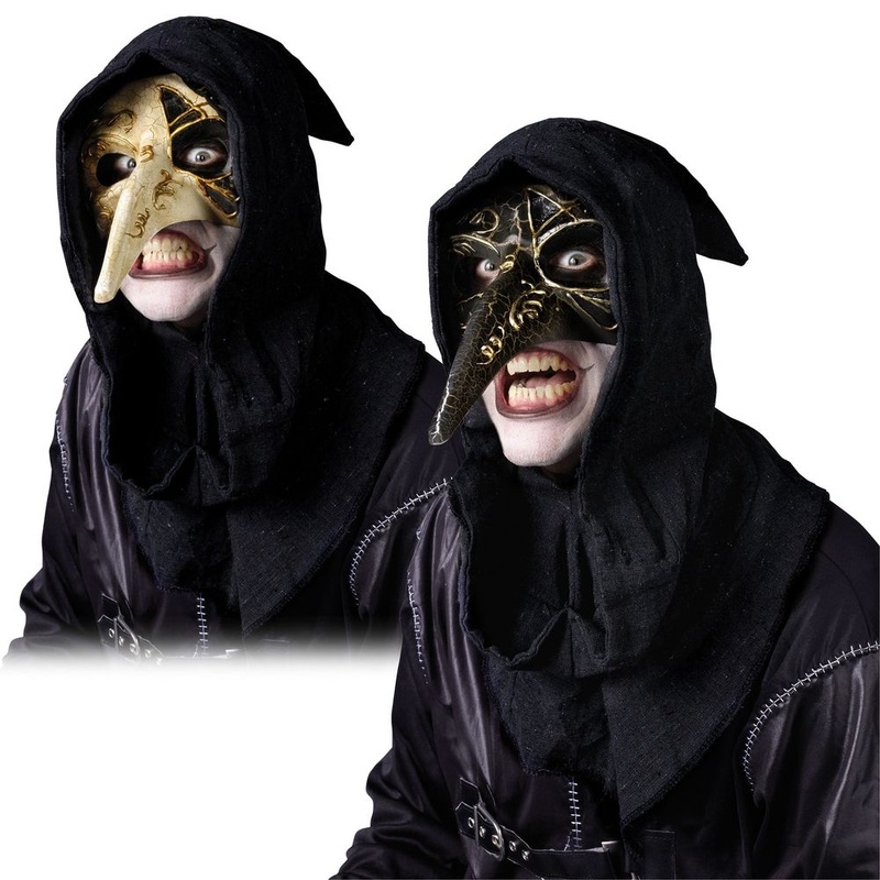 Venetian Raven Mask - Bone