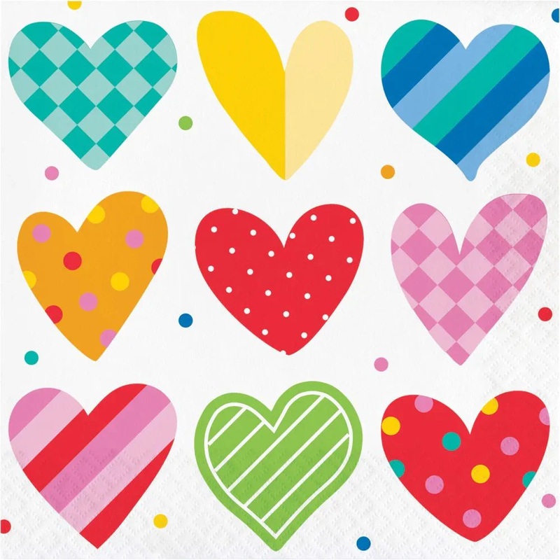 Vivacous Valentine Lunch Napkin 16ct - 2 Ply