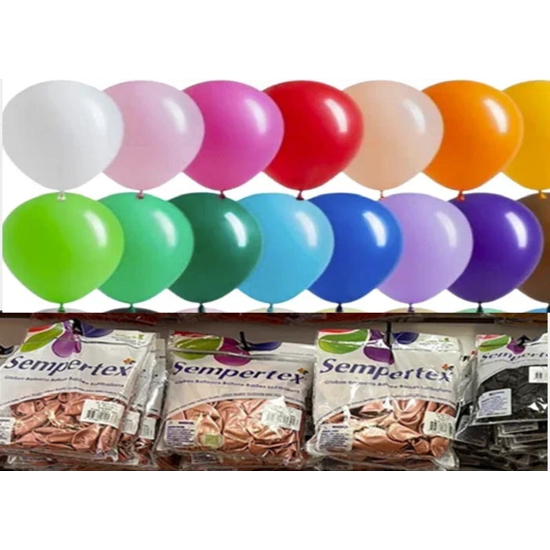 11" BAG SEMPERTEX LATEX BALLOONS 100 CT
