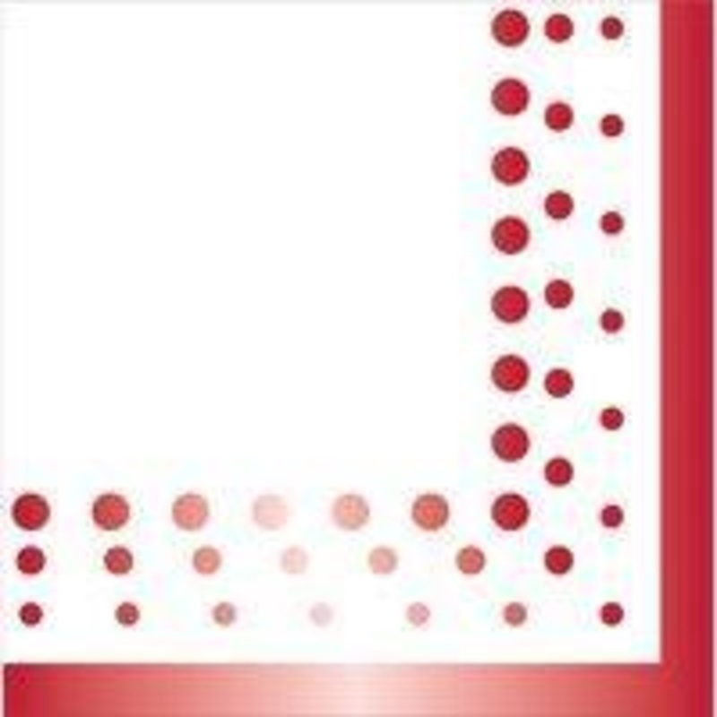 40th Sparkle Ruby Lunch Napkin