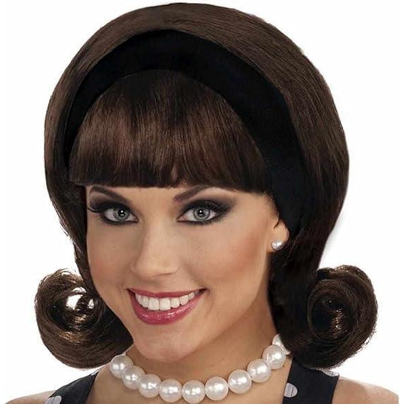 50'S FLIP WIG-BROWN