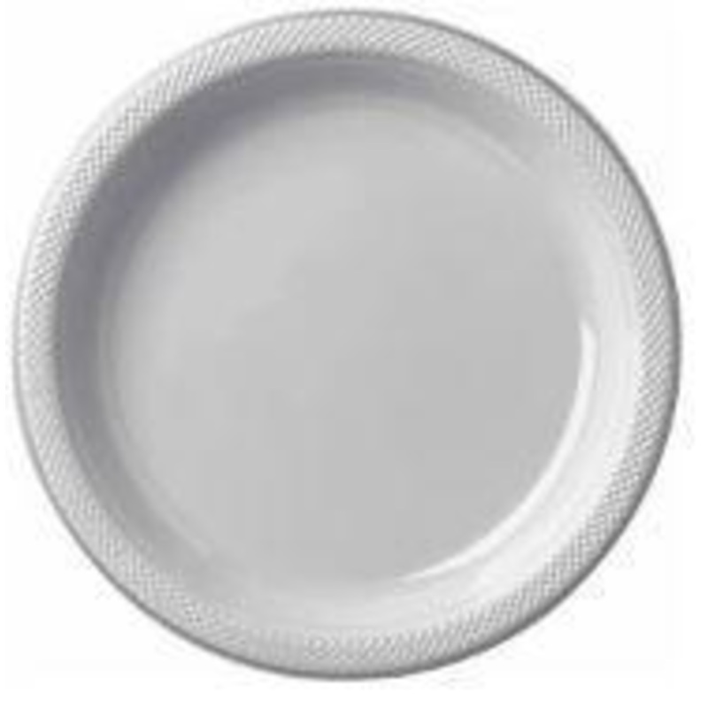 9 Inch - Lunch Plastic Plates - 20 Counts