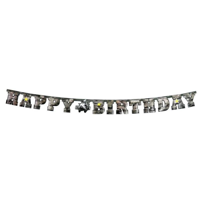 American Heroes Banner "Happy Birthday" - Apache