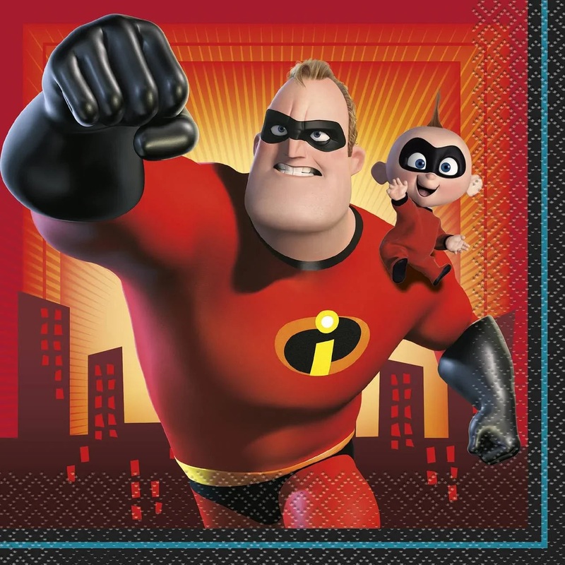 Incredibles 2 Movie Luncheon Napkins