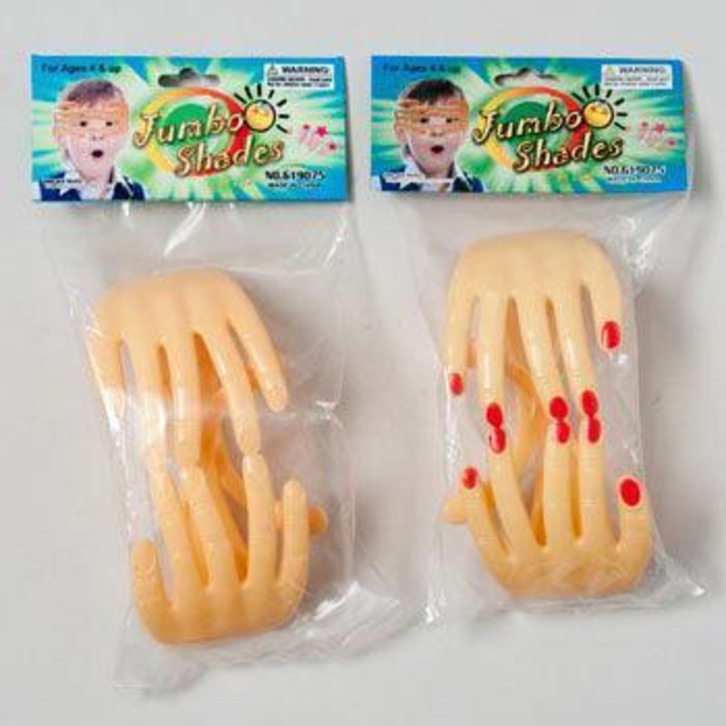 Jumbo Shades Hands Over Eyes