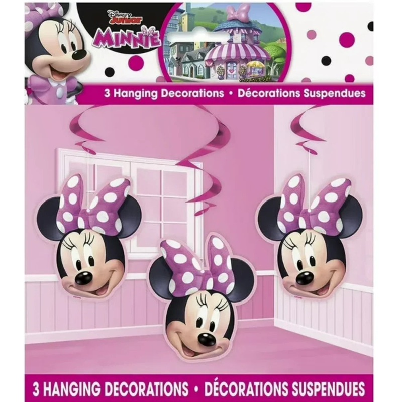 Minnie Mouse 3 Hanging Decorations