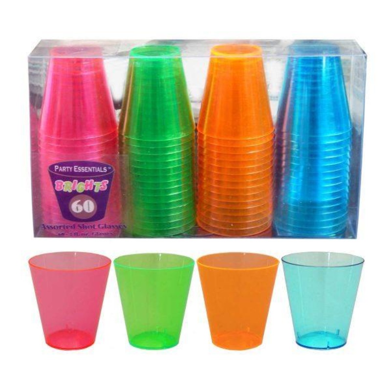Neon Shot Glasses 60ct