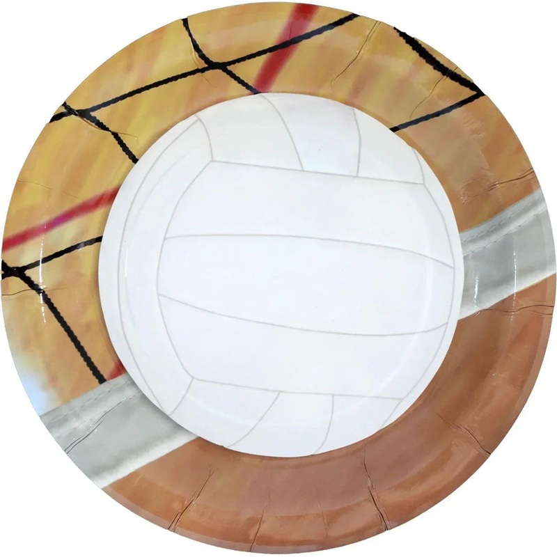Volleyball Plate 9"