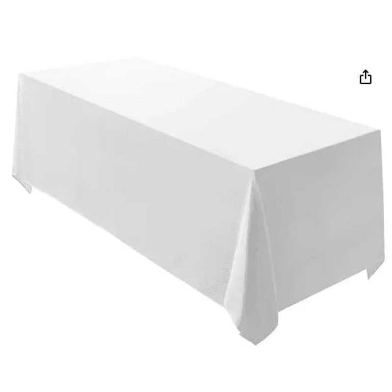 White Rectangle Linen