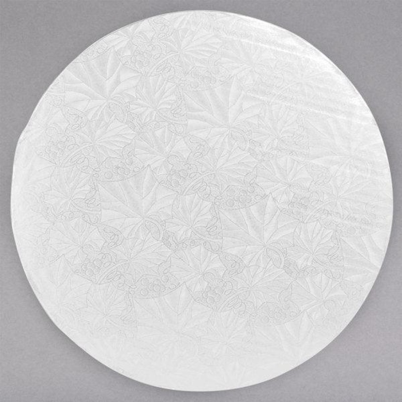 1/2 Cake Drum White