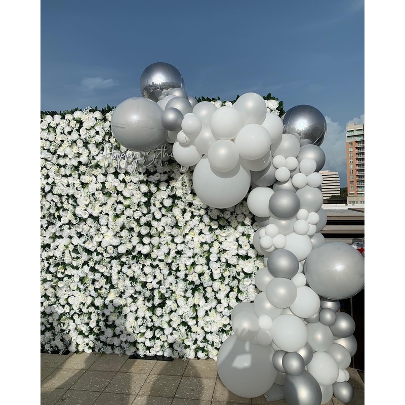 12ft Organic Balloon Arch - Balloon Garland