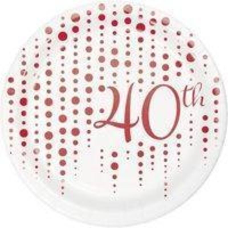 40th Anniversary Plate 7"