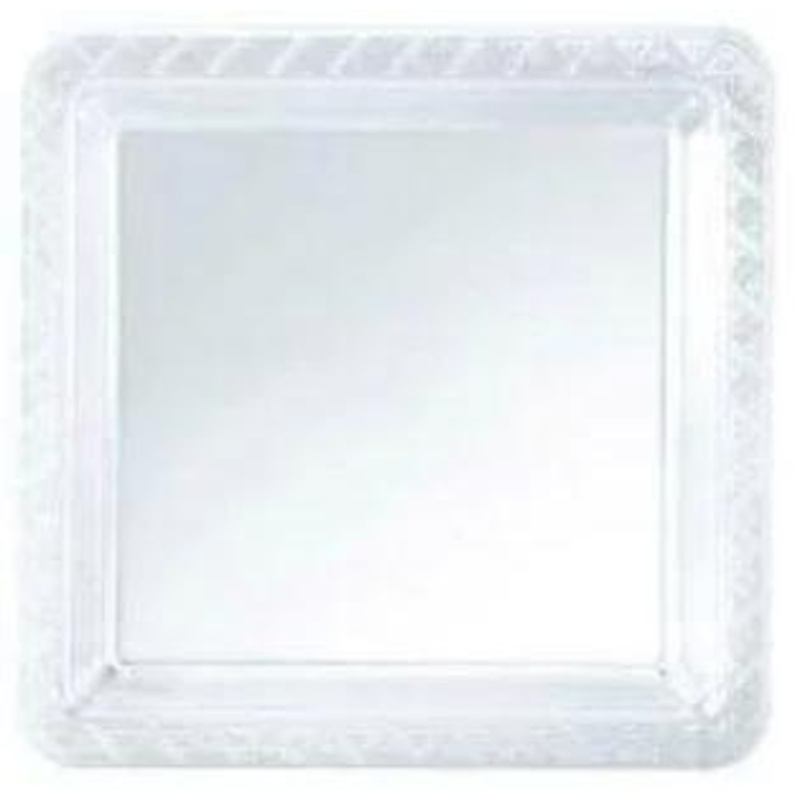 9' Square plastic plates