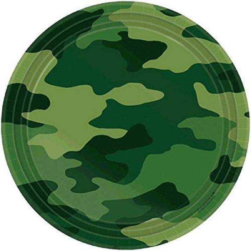 Camo 9" Plates