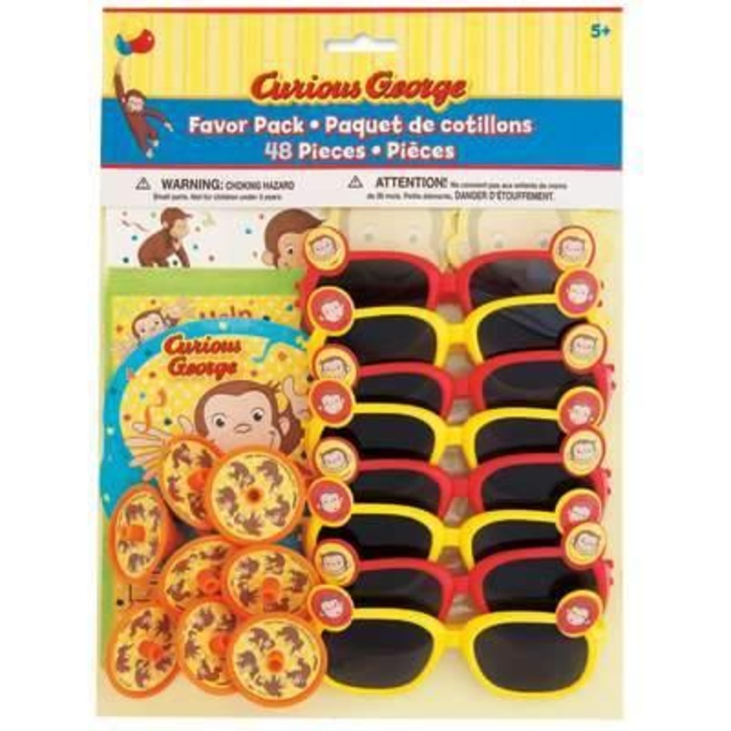 Curious George Favor Pack 48ct